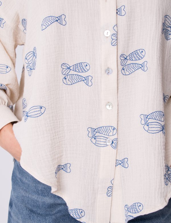 MUŚLINOWA KOSZULA CANCUNA CORTA PESCA