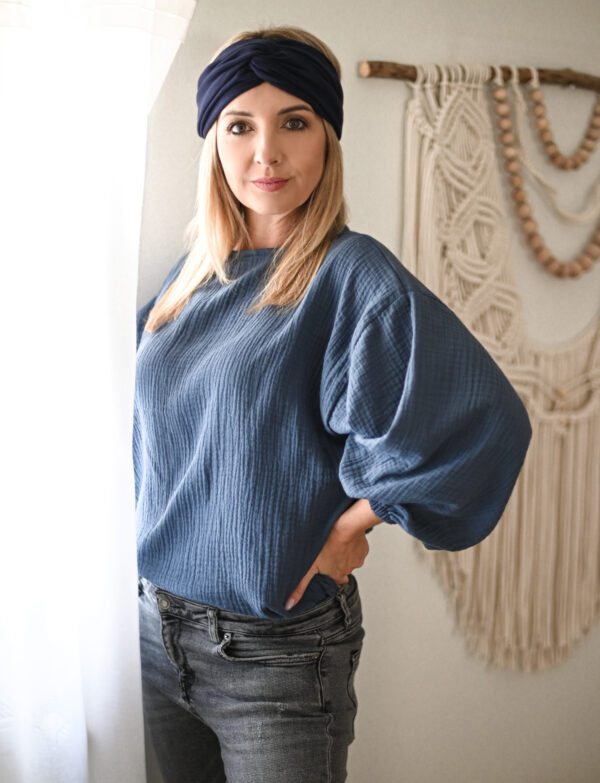 Musselin Bluse Tuluma Jeansa