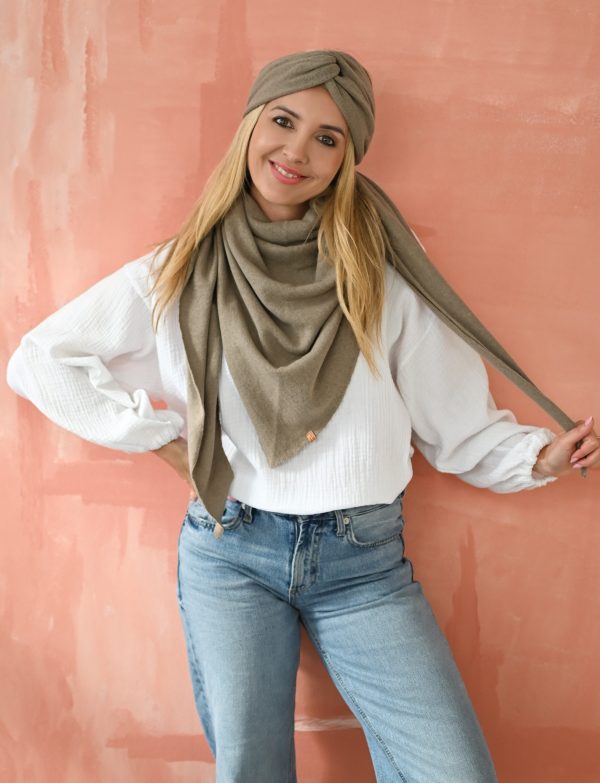 CHUSTA WOOL TAUPA