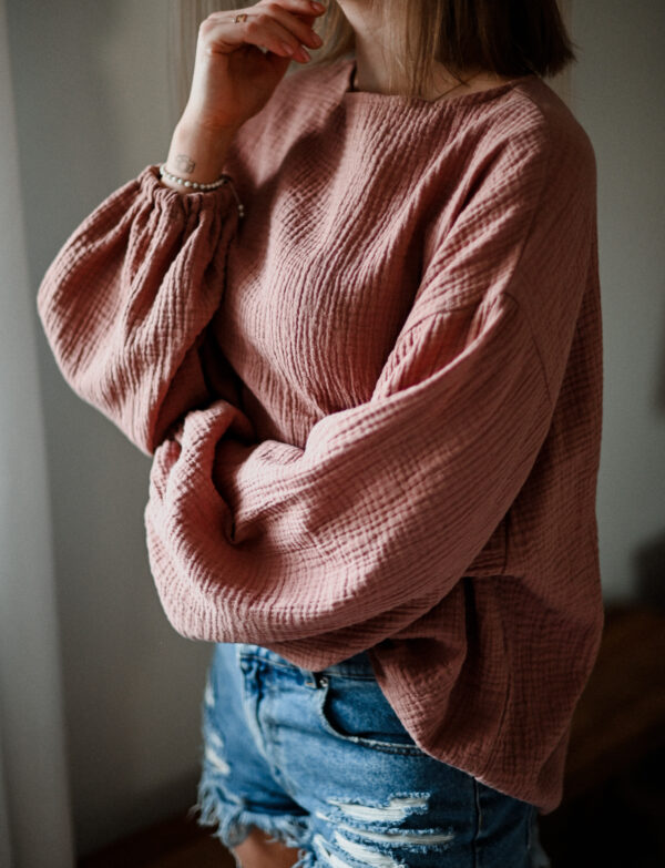 Musselin Bluse Tuluma Marsala